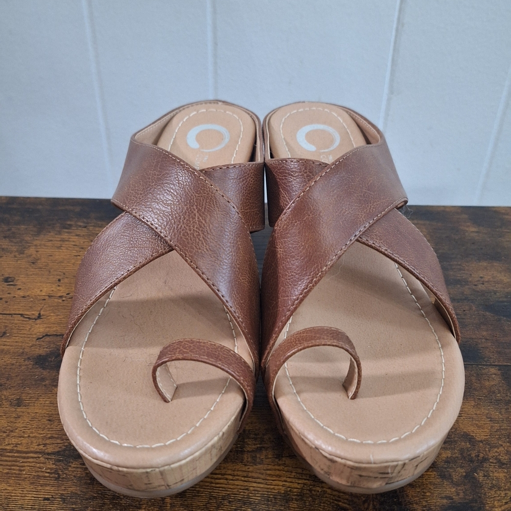 Brown/tan Wedge Sandels